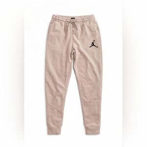 Jordan Kids Beige Sweatpants with Black Logo